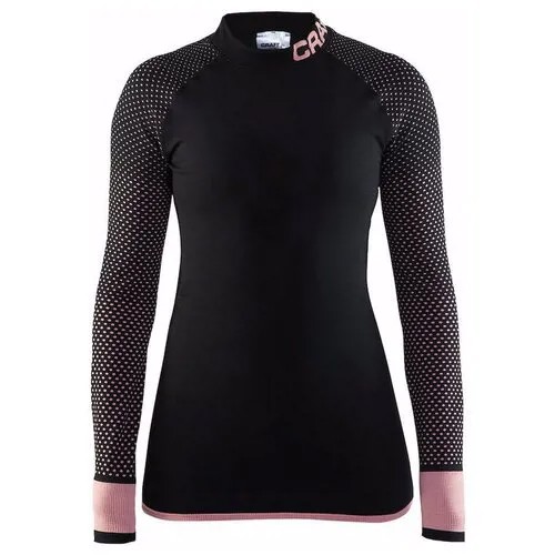 Рубашка женская Craft Warm Itensity, чёрно-розовая (999701, Чёрный / Розовый, XL)