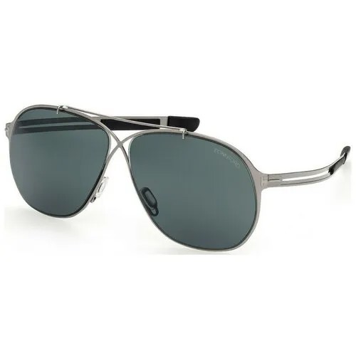 Солнцезащитные очки Tom Ford, черный, серебряный