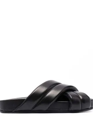 Jil Sander дутые шлепанцы
