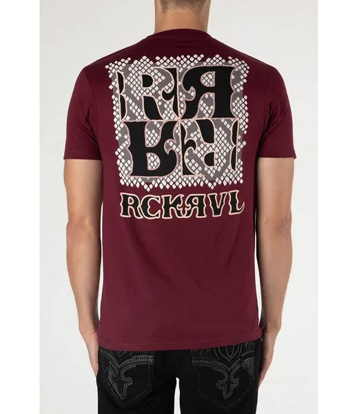 Rock Revival Mirrored RR Футболка с логотипом, красный