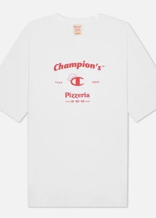 Мужская футболка Champion Reverse Weave Pizzeria Graphic, цвет белый, размер L