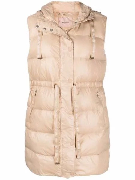 TWINSET hooded padded vest