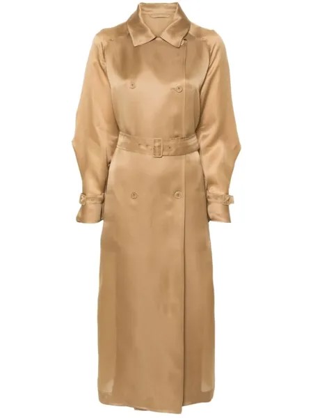 Max Mara тренч Sacco с поясом, нейтральный цвет