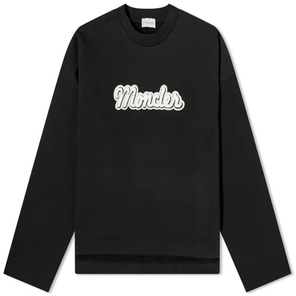 Moncler Свитшот с логотипом Varsity, черный