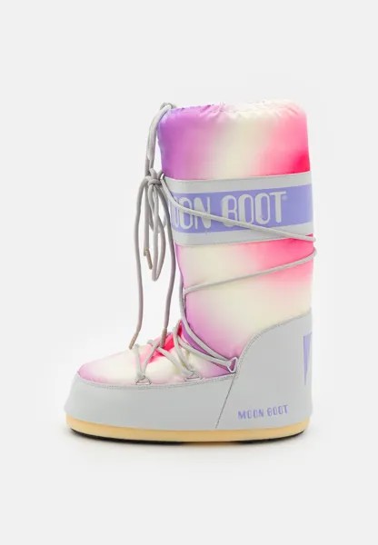 Зимние ботинки Icon Tie Dye Moon Boot, цвет glacier grey