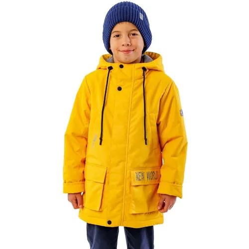 Парка UKI KiDS, размер 98, горчичный