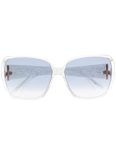 Jimmy Choo Eyewear солнцезащитные очки в массивной оправе