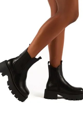 Черные ботинки-челси на толстой подошве Public Desire Innovator-Черный цвет