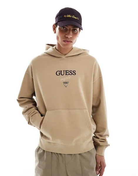 Светло-коричневый пуловер унисекс Guess Originals Baker