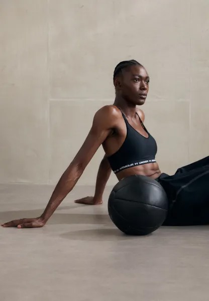 Спортивный бюстгальтер с легкой поддержкой CROSSBACK LOW BRA Under Armour, черный