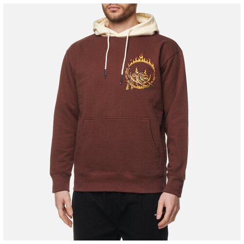 Мужская толстовка MARKET Man Eater Pullover Fleece Hoodie коричневый, Размер S