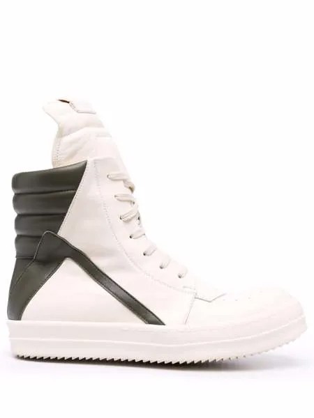 Rick Owens высокие кроссовки со вставками