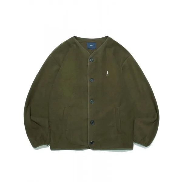 ФЛИСНЫЙ КАРДИГАН YALE WARM UP NO COLLOR ХАКИ