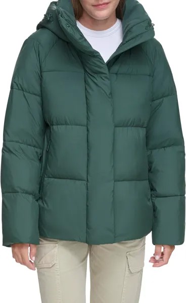 Стеганый пуховик Bubble с капюшоном Levi's, цвет Darkest Spruce