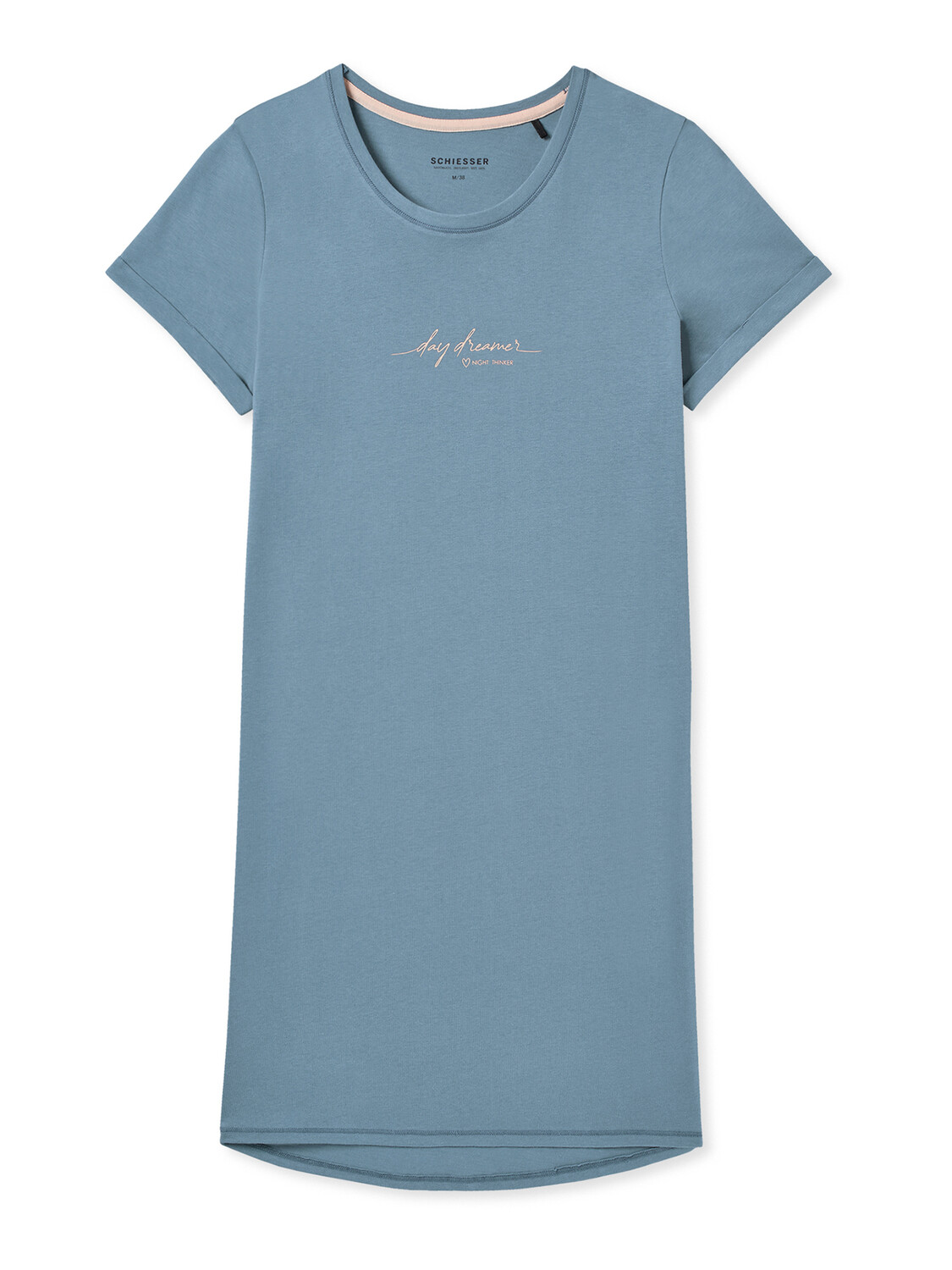 Ночная рубашка Schiesser Casual Essentials, серо-голубой