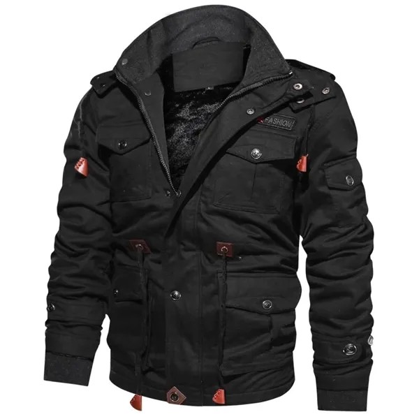 Куртка-бомбер мужская флисовая, теплая, дышащая, с капюшоном, 5XL, 2020