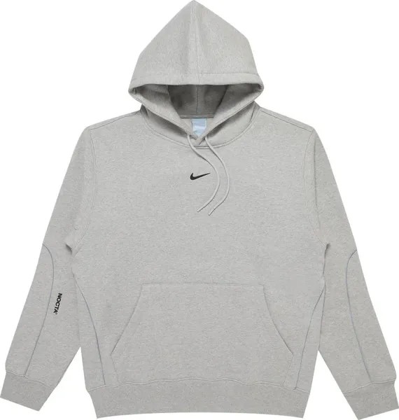 Худи Nike x NOCTA Fleece Hoodie 'Grey Heather', серый