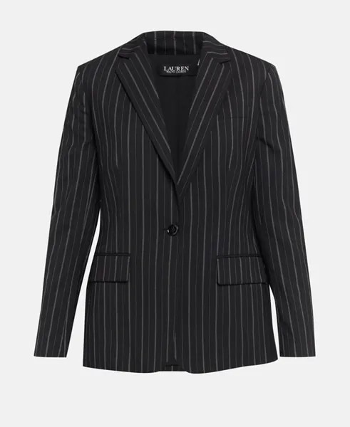 Шерстяной пиджак Lauren Ralph Lauren, черный