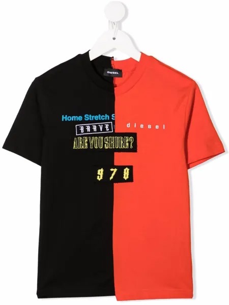 Diesel Kids двухцветная футболка