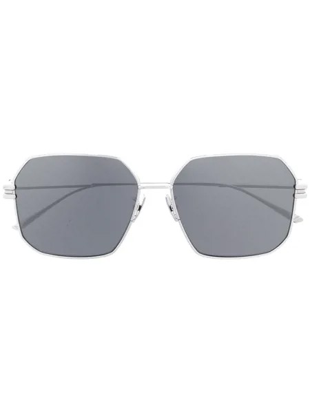 Bottega Veneta Eyewear солнцезащитные очки в оправе геометричной формы