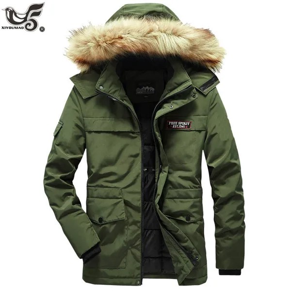 Новая мужская зимняя куртка для походов и снега, Теплая Лыжная куртка, рабочая уличная одежда с капюшоном, ветровка, мужская одежда