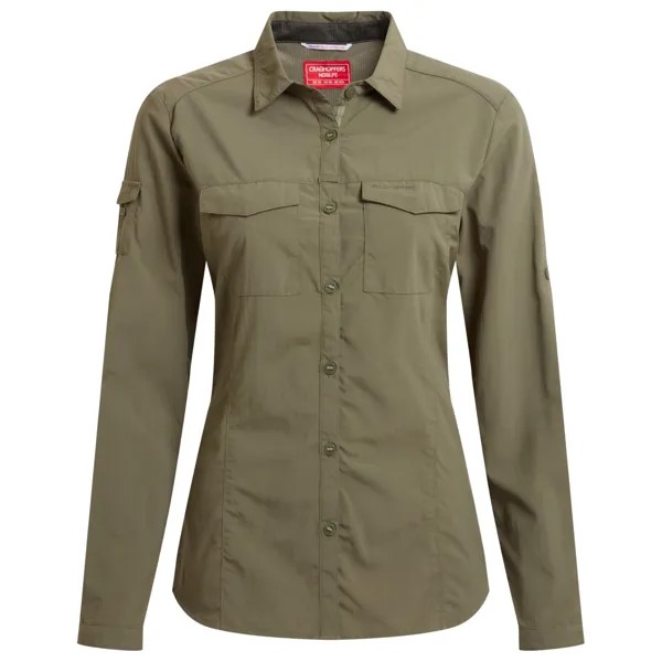 Блузка Craghoppers Women's Nosilife Adventure Langarm III, цвет Wild Olive