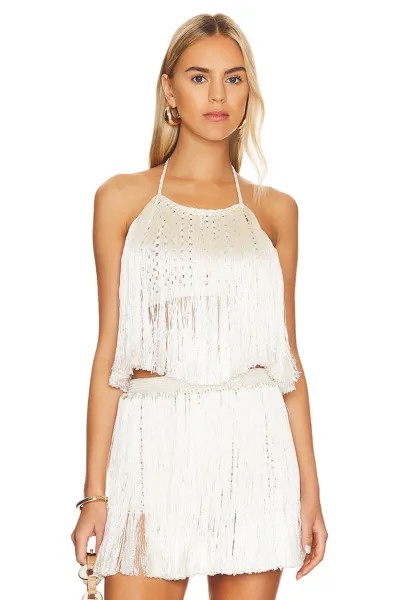 Топ My Beachy Side Fringe Halter, цвет Snow White