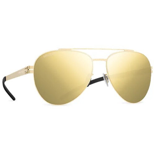 Солнцезащитные очки Gresso, авиаторы, зеркальные, с защитой от УФ, золотой