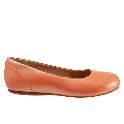 Softwalk Sonoma S1862-840 Женские оранжевые кожаные балетки без шнуровки 11