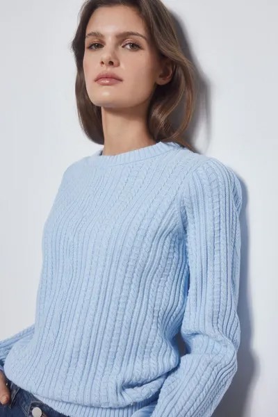 Кабельный свитер Pedro del Hierro, синий