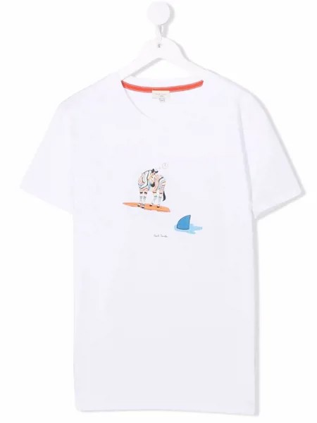 Paul Smith Junior футболка с принтом