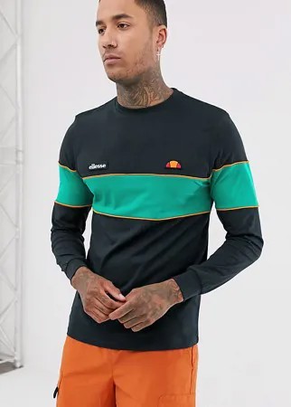 Черный лонгслив с полоской ellesse Lamela эксклюзивно для ASOS