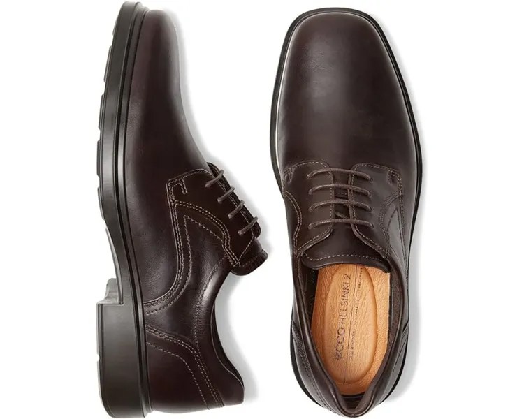 Оксфорды ECCO Helsinki 2.0 Plain Toe Tie, цвет Mocha