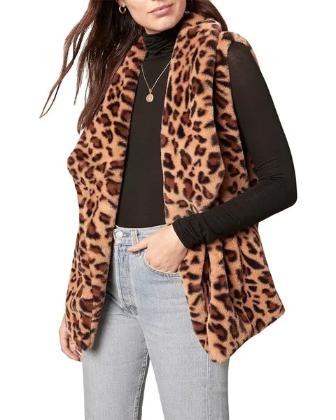 Утепленный жилет Steve Madden Purr Crazy Vest, коричневый