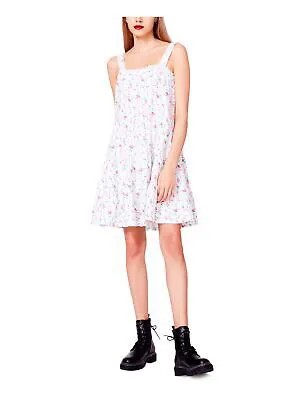Белое платье прямого кроя без рукавов выше колена BETSEY JOHNSON, размер XL