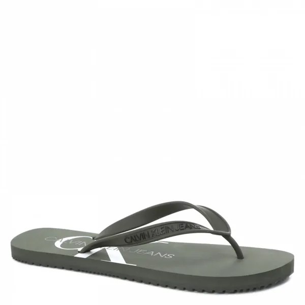 Шлепанцы мужские Calvin Klein Jeans YM0YM00055_2528913 зеленые 45 EU