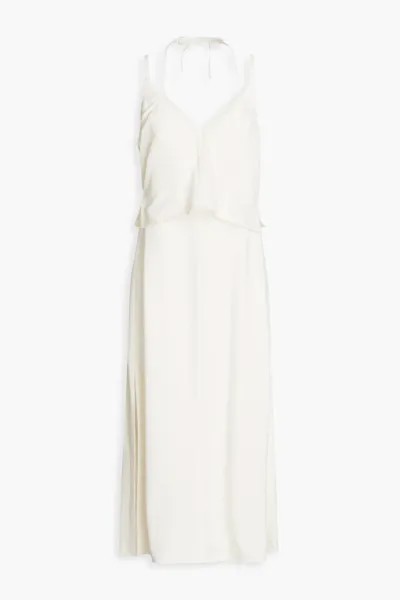Многослойное платье миди из эластичного крепа 3.1 Phillip Lim, слоновая кость