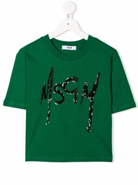 MSGM Kids футболка с логотипом