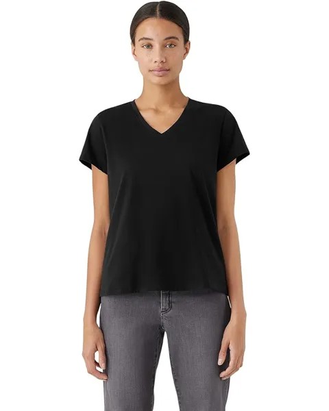 Футболка Eileen Fisher V-Neck, черный