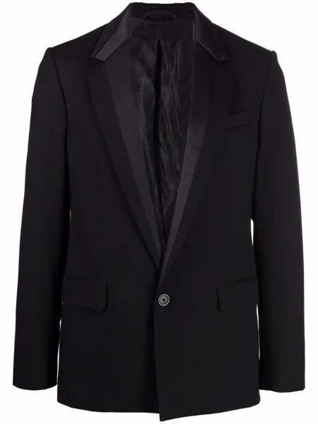 Karl Lagerfeld однобортный пиджак с контрастной вставкой