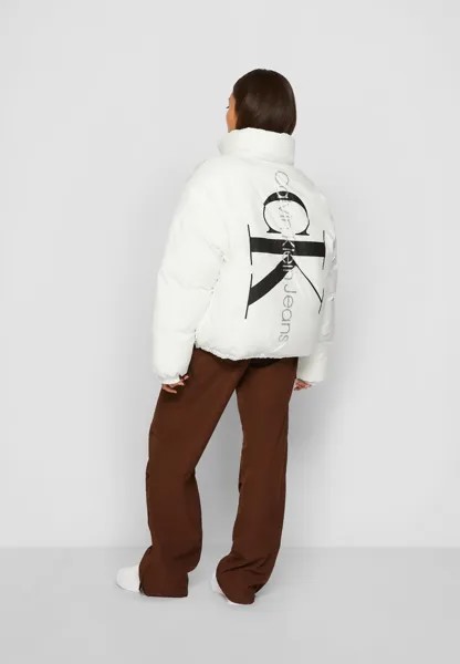 Зимняя куртка Reversible 90S Puffer Calvin Klein Jeans, цвет ivory dark chestnut