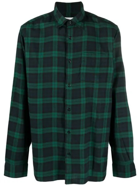Woolrich клетчатая рубашка с длинными рукавами, зеленый