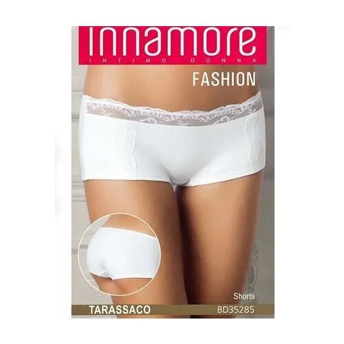 Трусы  шорты Innamore, заниженная посадка, с ластовицей, размер 5, белый