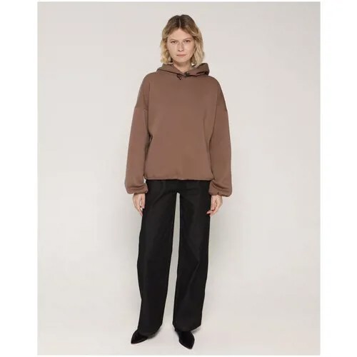 IVOLGA Свитшот кофейного цвета с корсетом (one size)