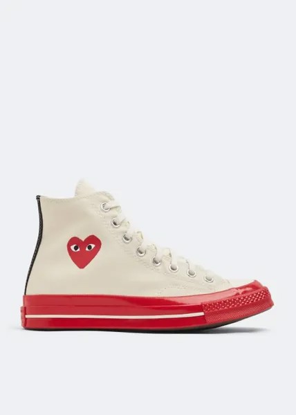 Кроссовки COMME DES GARÇONS PLAY X Converse sneakers, белый