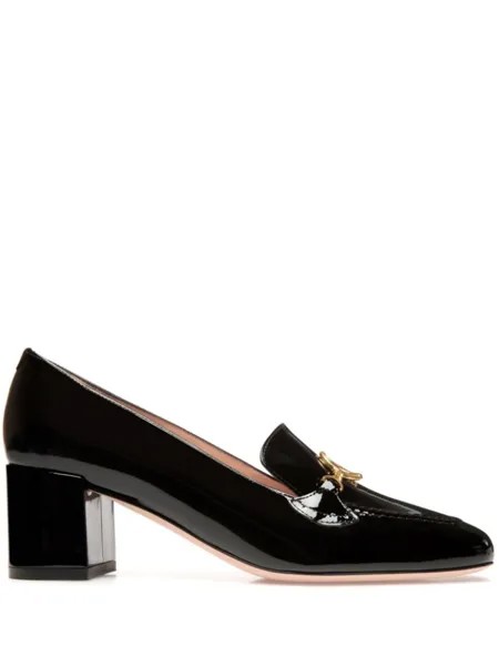 Bally туфли-лодочки Emblem 50 мм, черный