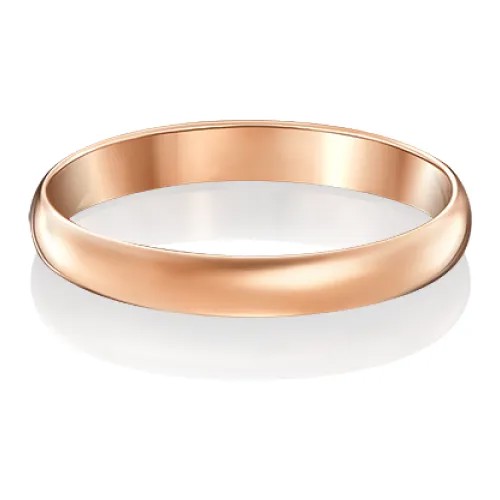 PLATINA jewelry Золотое обручальное кольцо без камней 01-3917-00-000-1110-11, размер 17