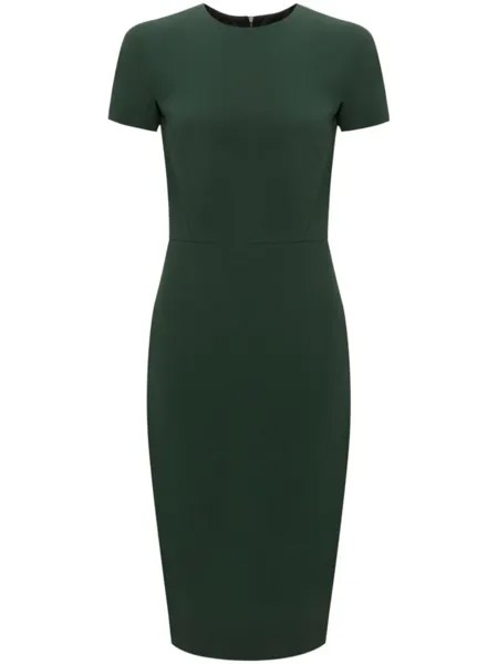 Платье-футболка длины миди Victoria Beckham, зеленый