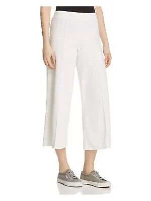 ATM Женские белые укороченные широкие брюки-капри со складками S