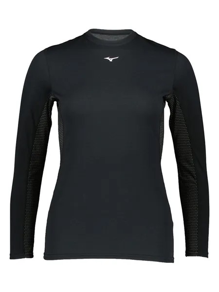 Лонгслив Mizuno Mideight Crew, черный